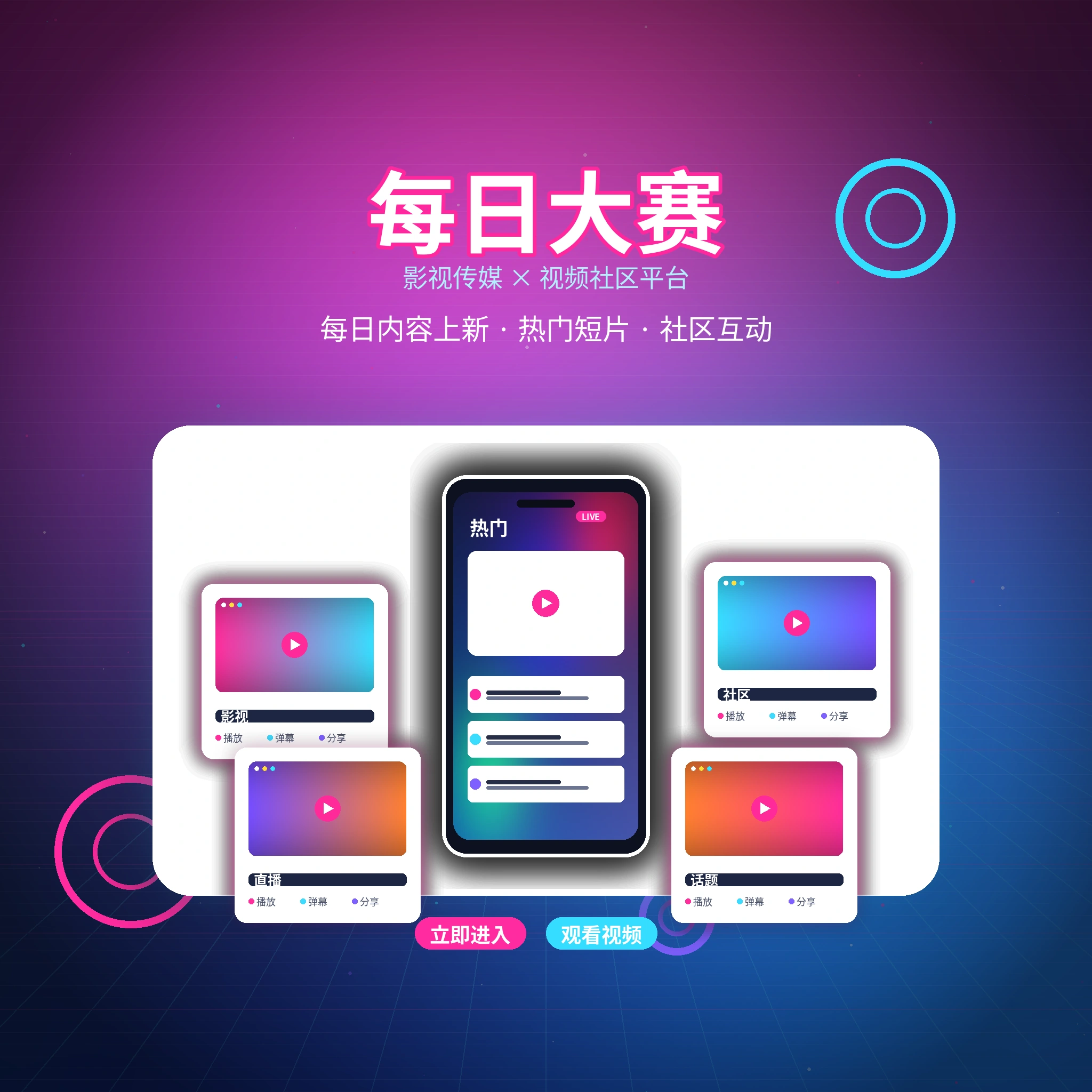 关于每日大赛影视传媒平台